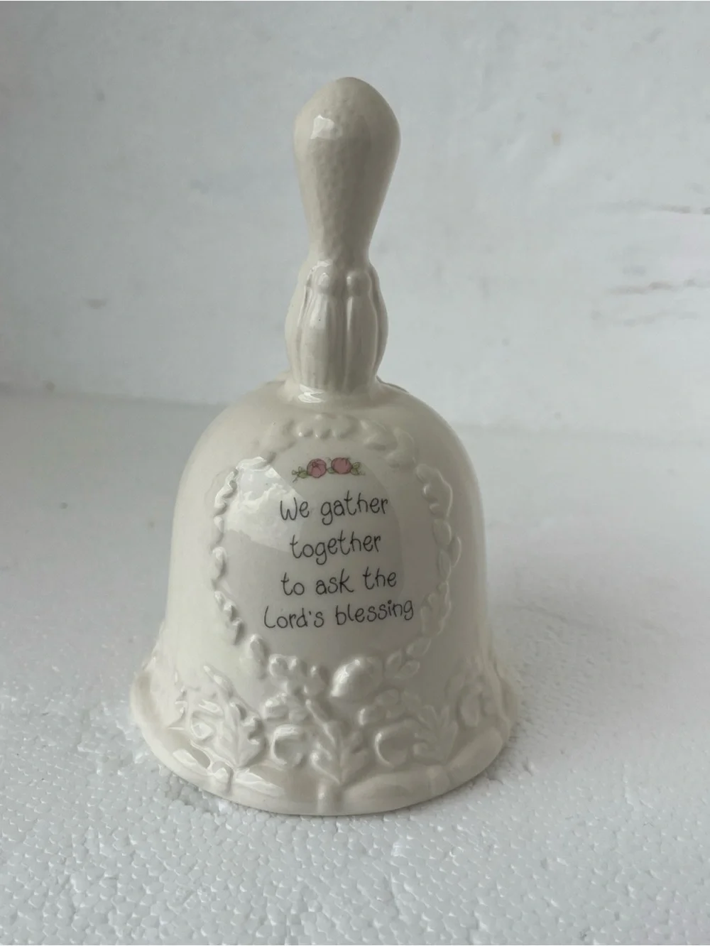 Vtg. Enesco Precious Moments Porcelain Bell 